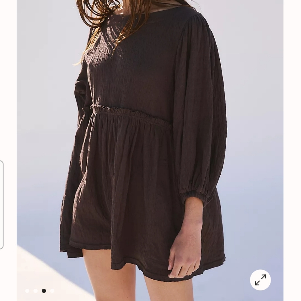 Free People Black Romper